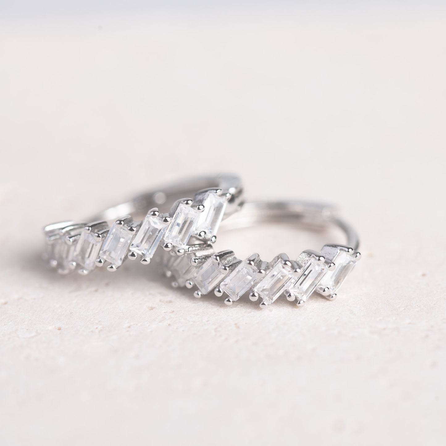 Silver Shimmer Hoop