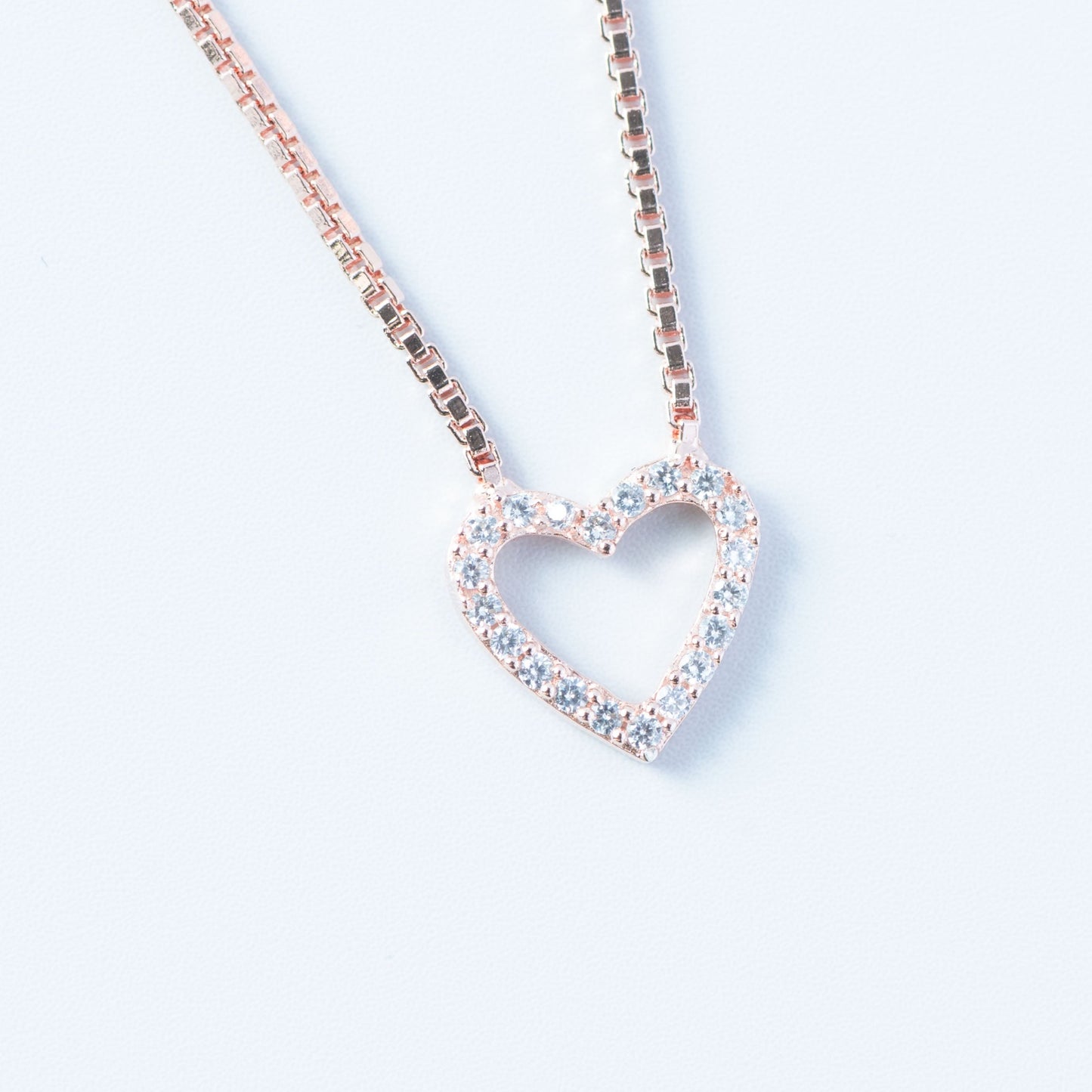 Eternal Love Heart Pendant (Rose Gold)