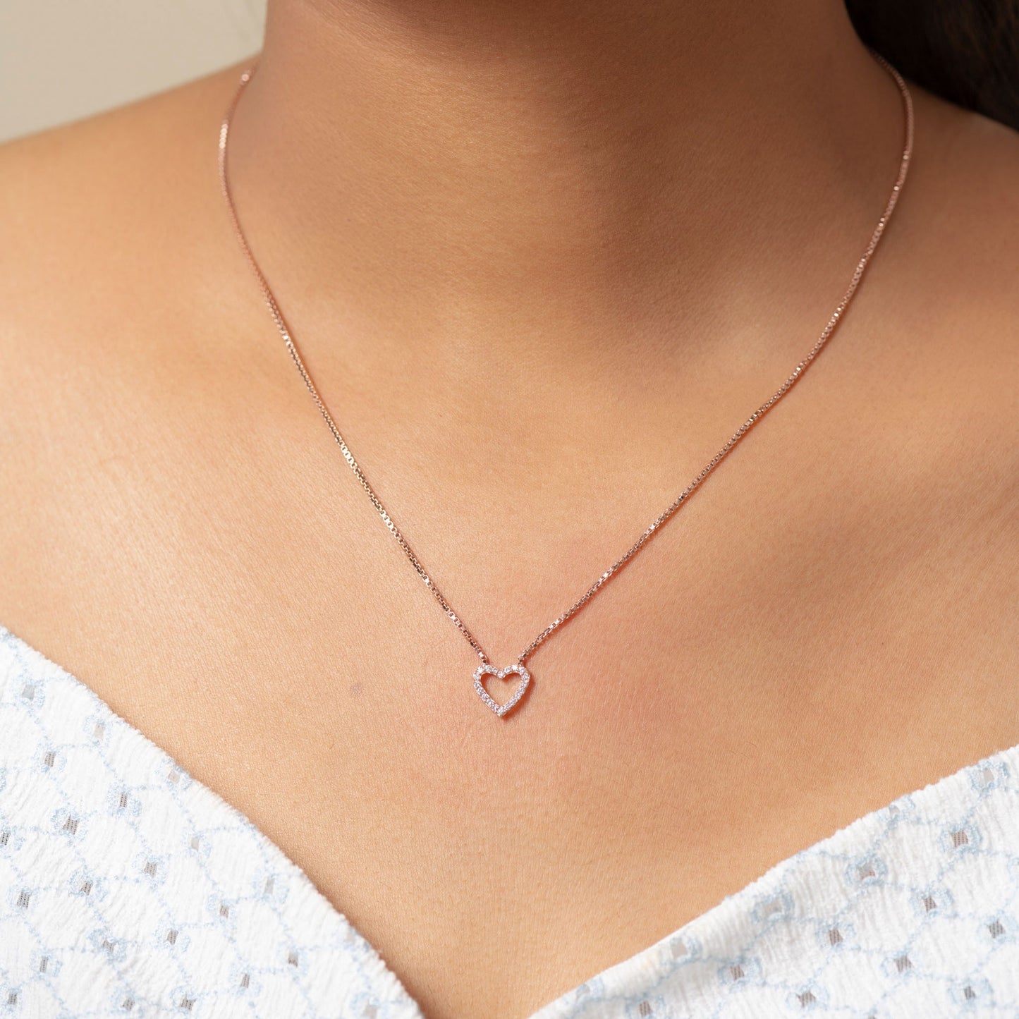 Eternal Love Heart Pendant (Rose Gold)