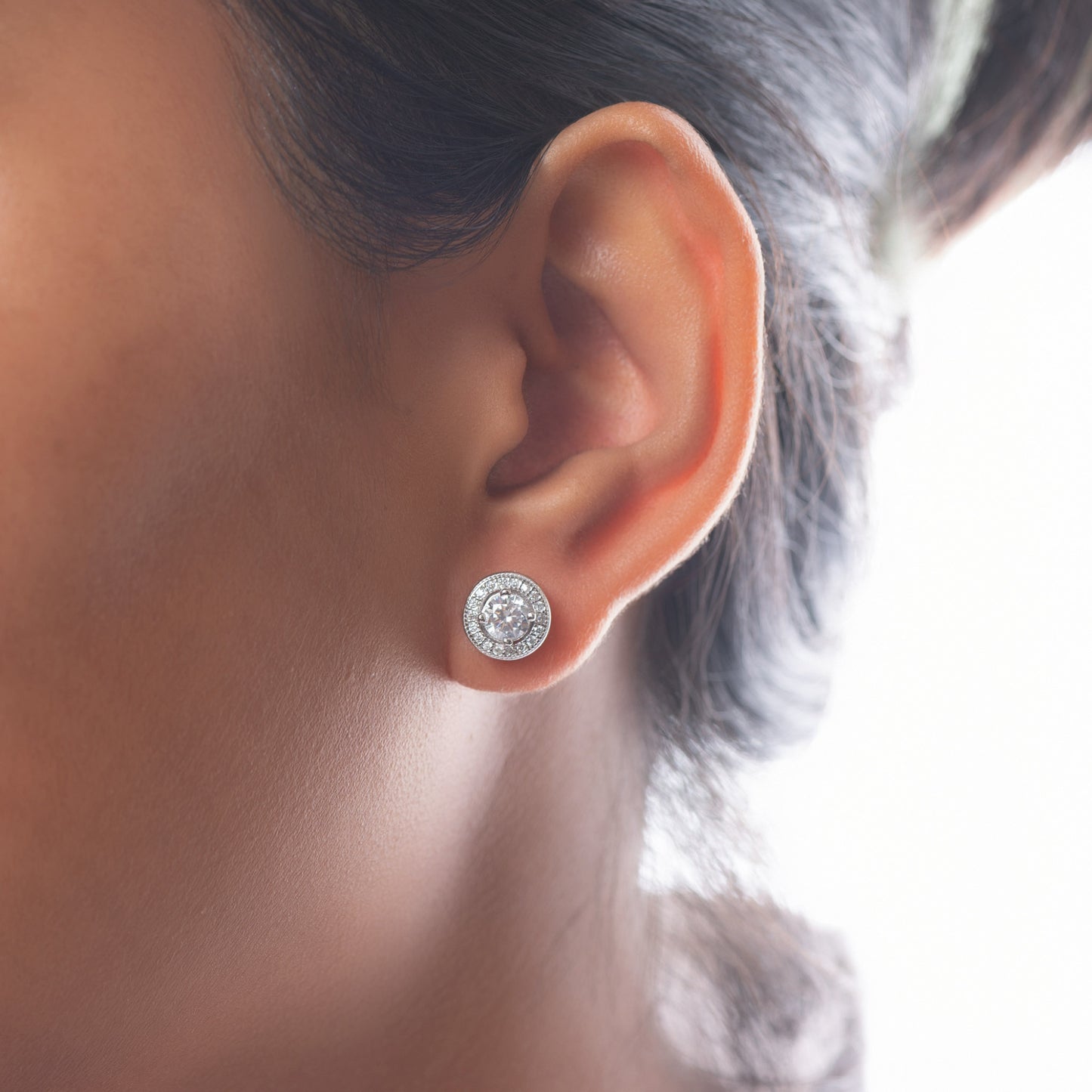 Classic Halo Solitaire Stud (Big)