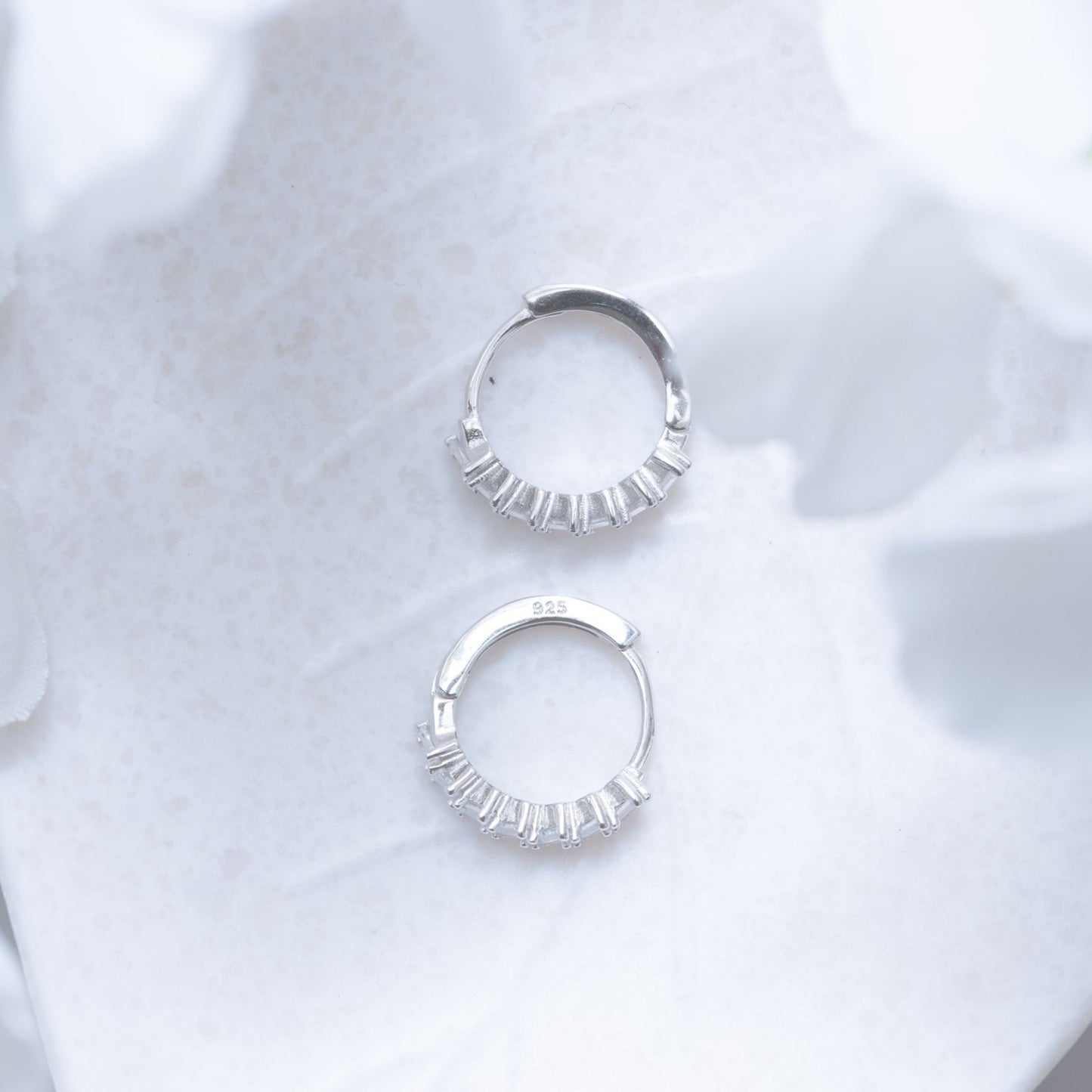 Silver Shimmer Hoop
