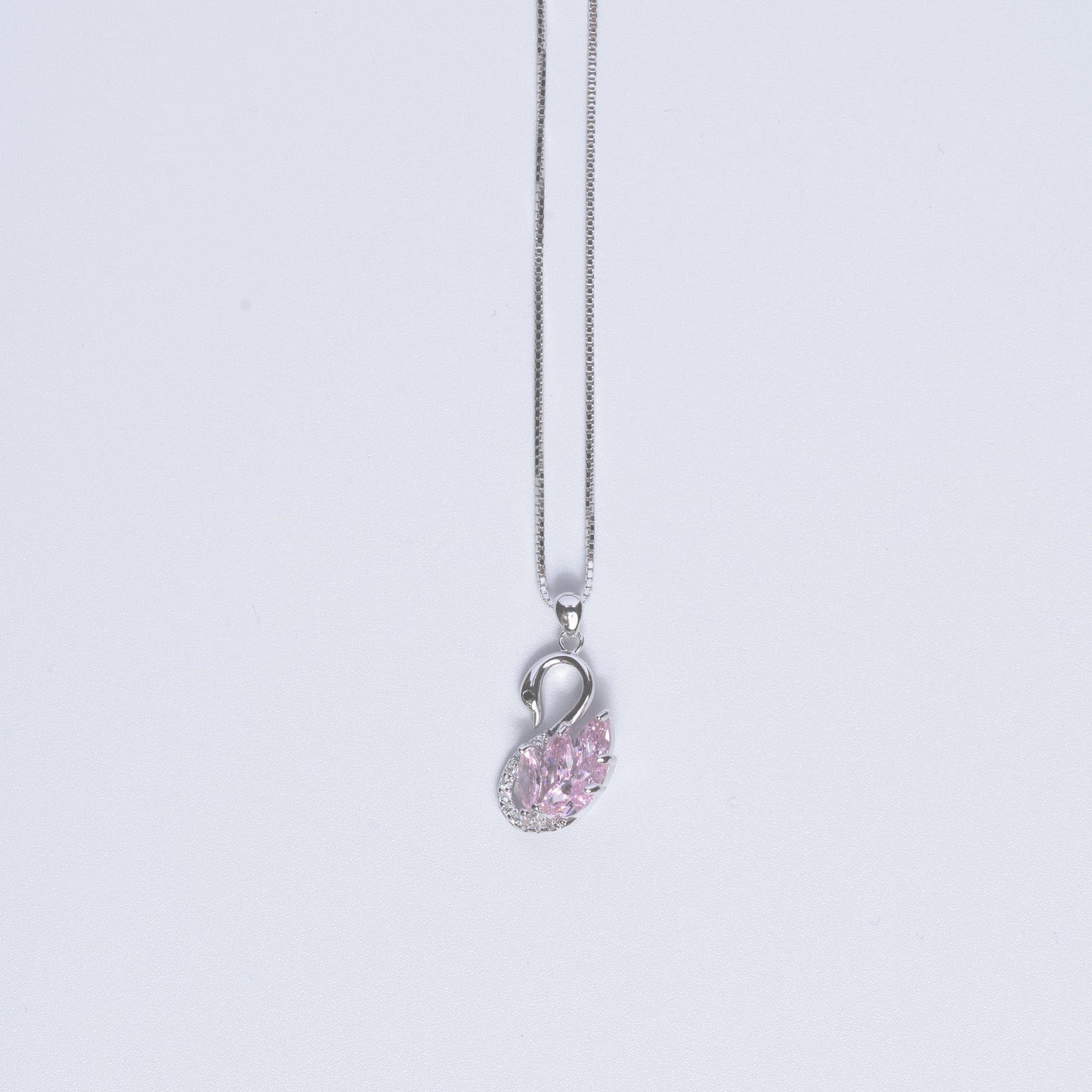 Blush Swan Pendant