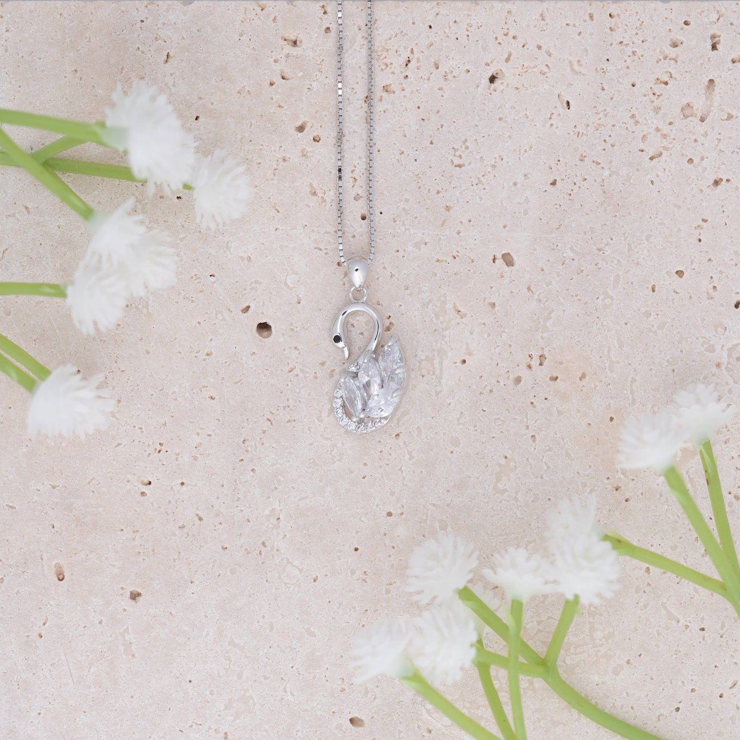 White Swan Pendant