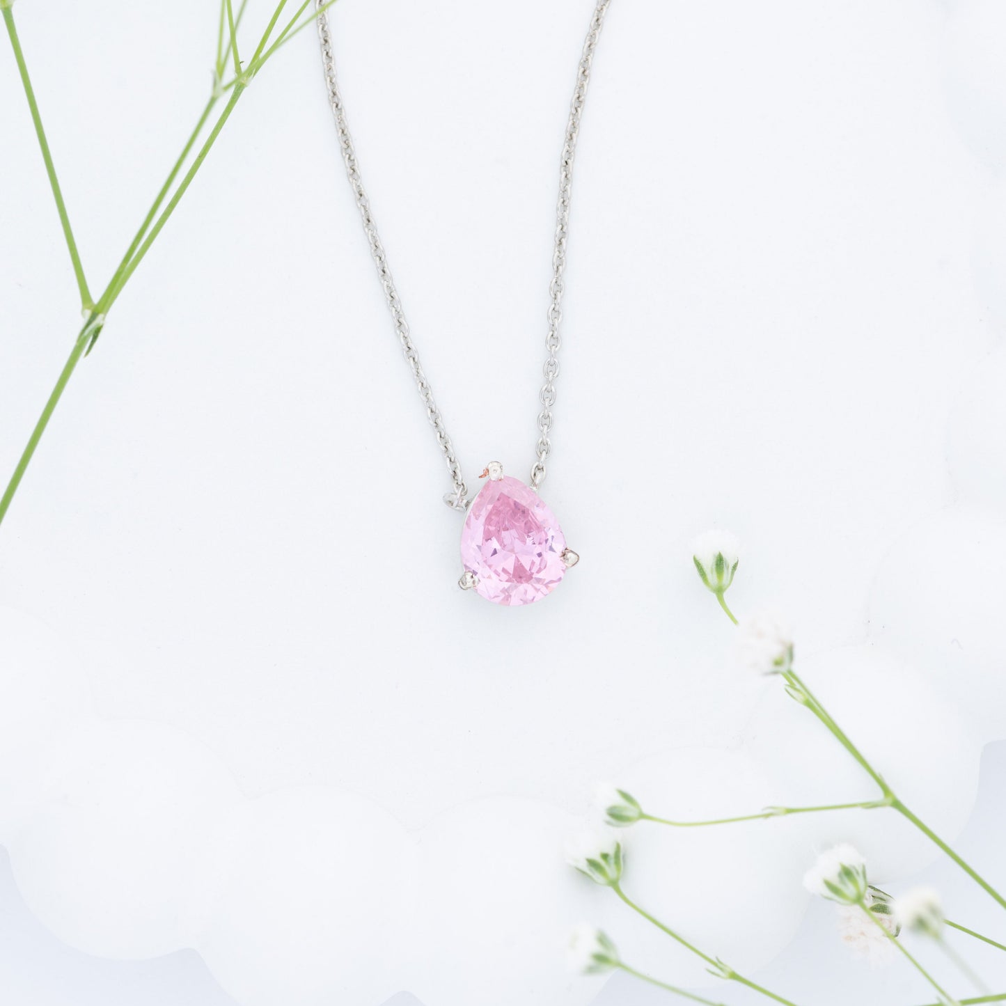 Blush Teardrop Pendant