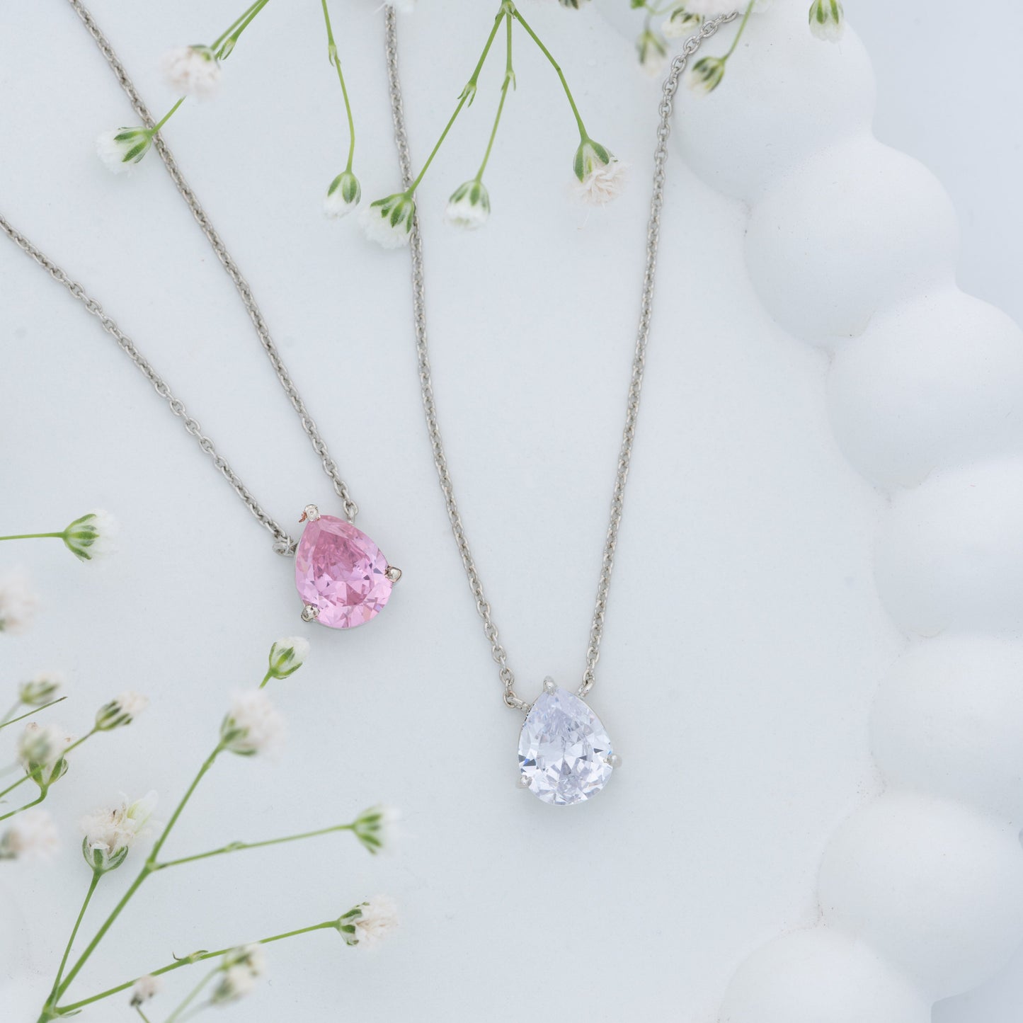 Blush Teardrop Pendant