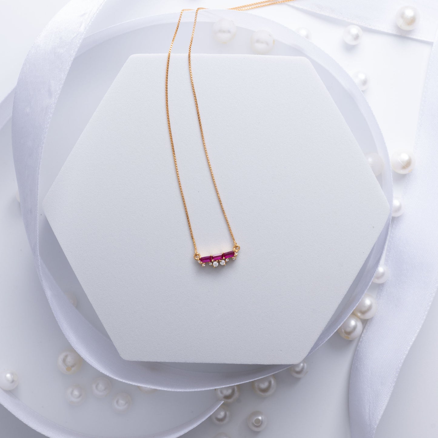 Scarlet Fringe Necklace
