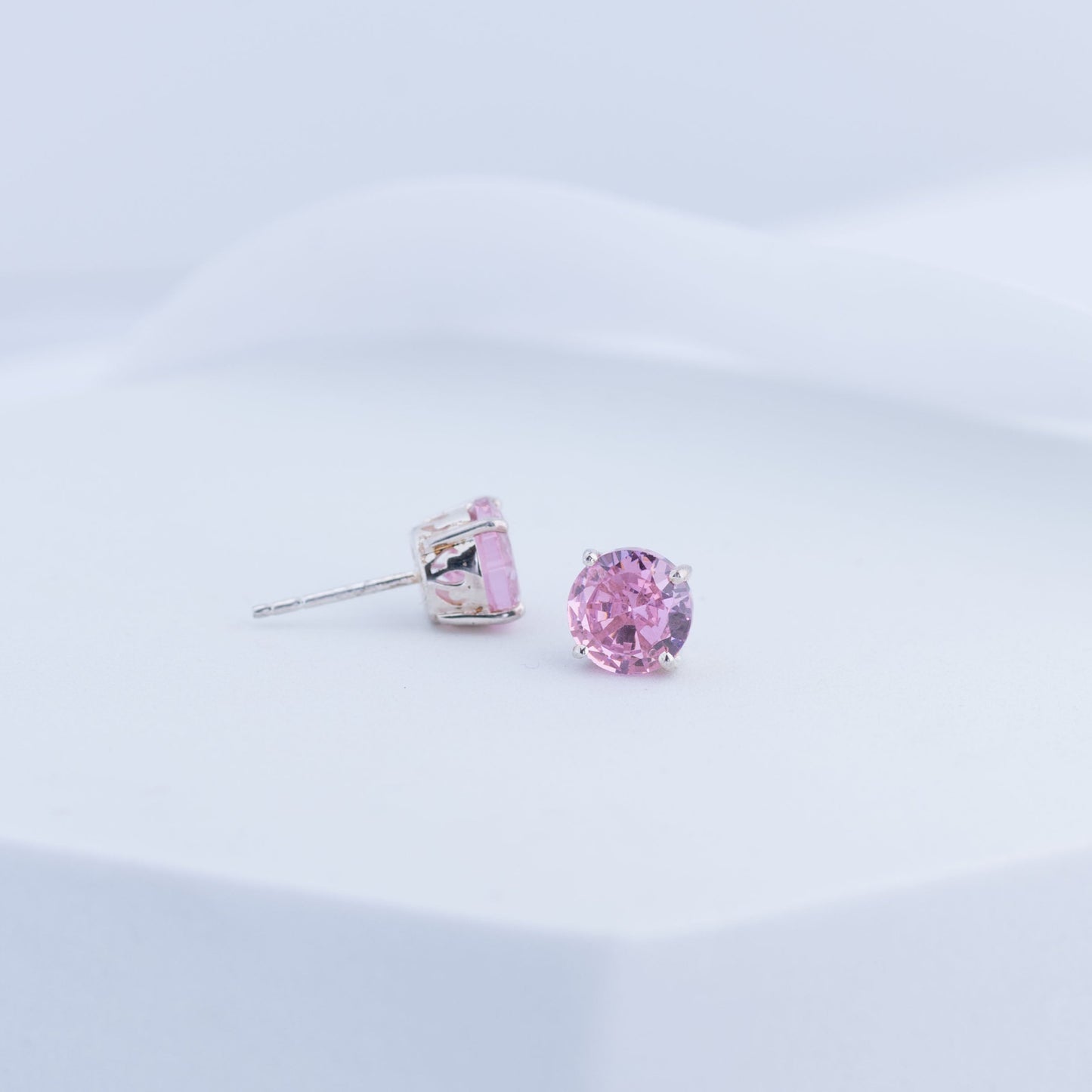 Blush Solitaire Stud