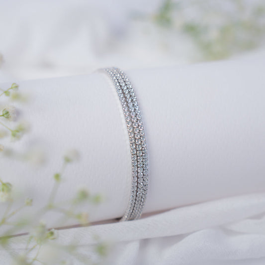 Aurora- 3 Line Tennis Bracelet