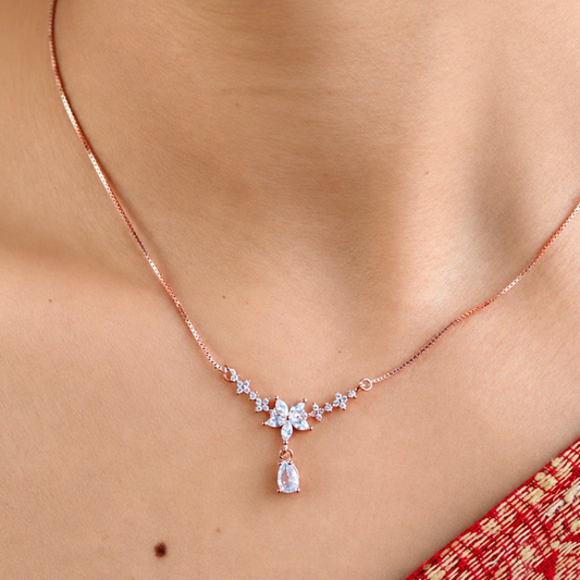 Adaa 925 Sterling Silver Necklace 925 Silver for Women | Ivaana Silver