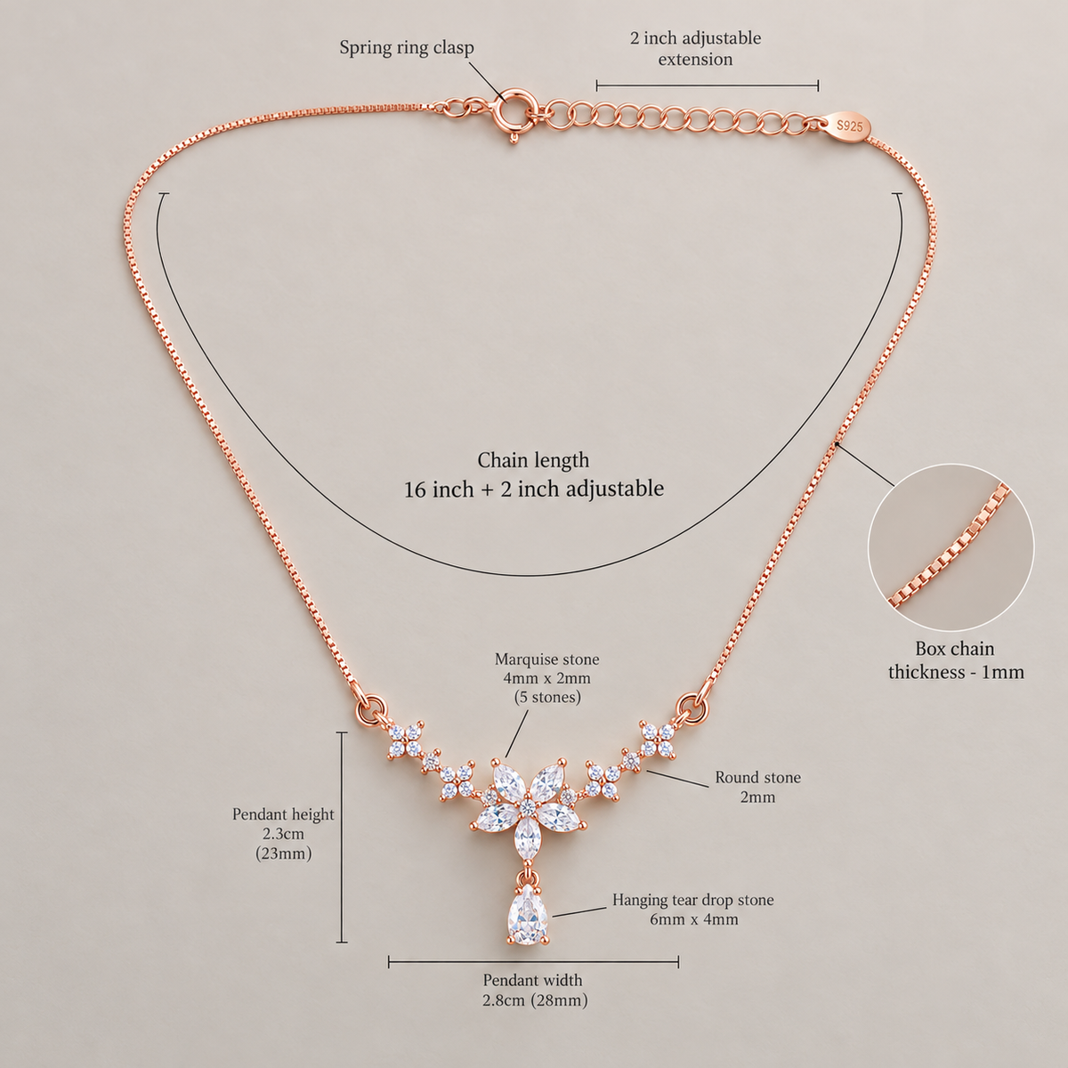 Adaa 925 Sterling Silver necklace