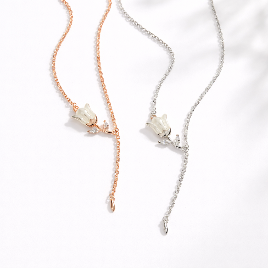 Pearlette Necklace 925 Silver for Women | Ivaana Silver
