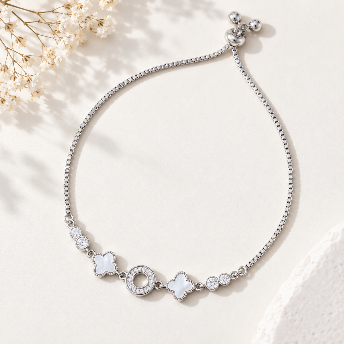 Clover Muse Bracelet 925 Silver for Women | Ivaana Silver