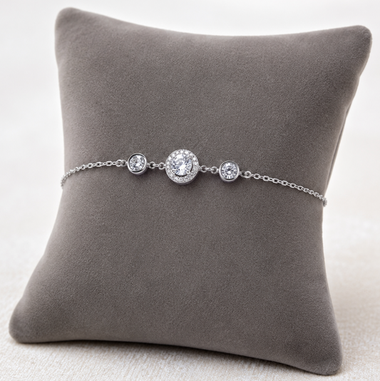 Gleam & Grace Bracelet 925 Silver for Women | Ivaana Silver