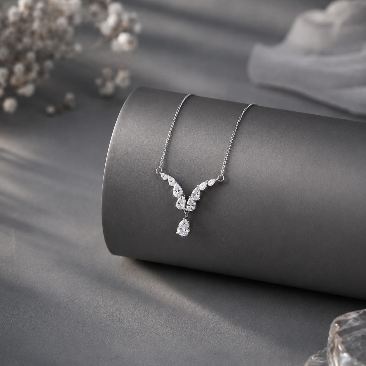 Audrey Elegance Necklace Necklace 925 Silver for Women | Ivaana Silver