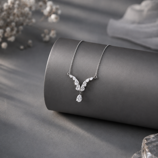 Audrey Elegance Necklace Necklace 925 Silver for Women | Ivaana Silver