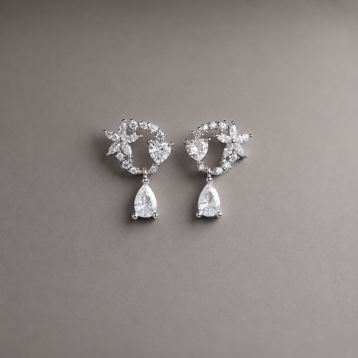 Circle of Love Earrings 925 Silver for Women | Ivaana Silver