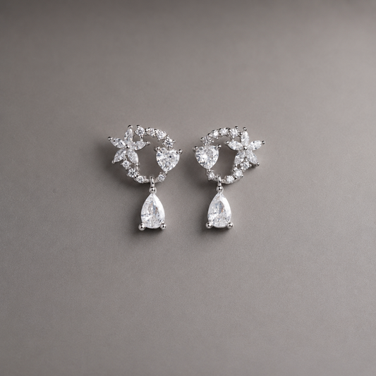 Circle of Love Earrings 925 Silver for Women | Ivaana Silver