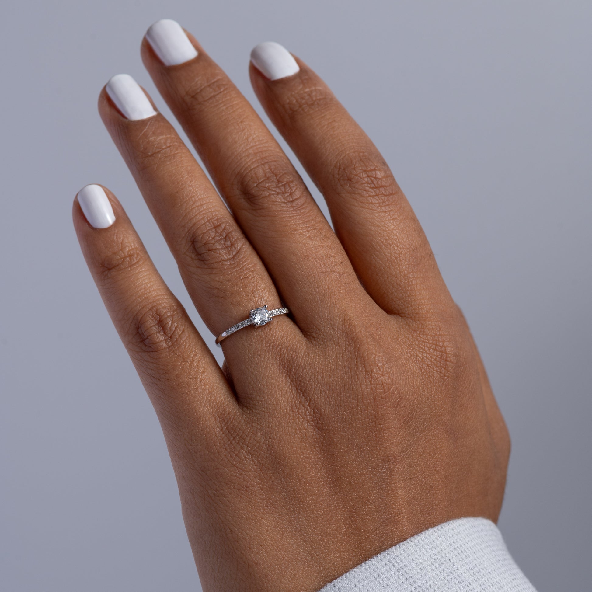 Commitment Promise Ring For Myself Minimal Solitaire Promise Ring