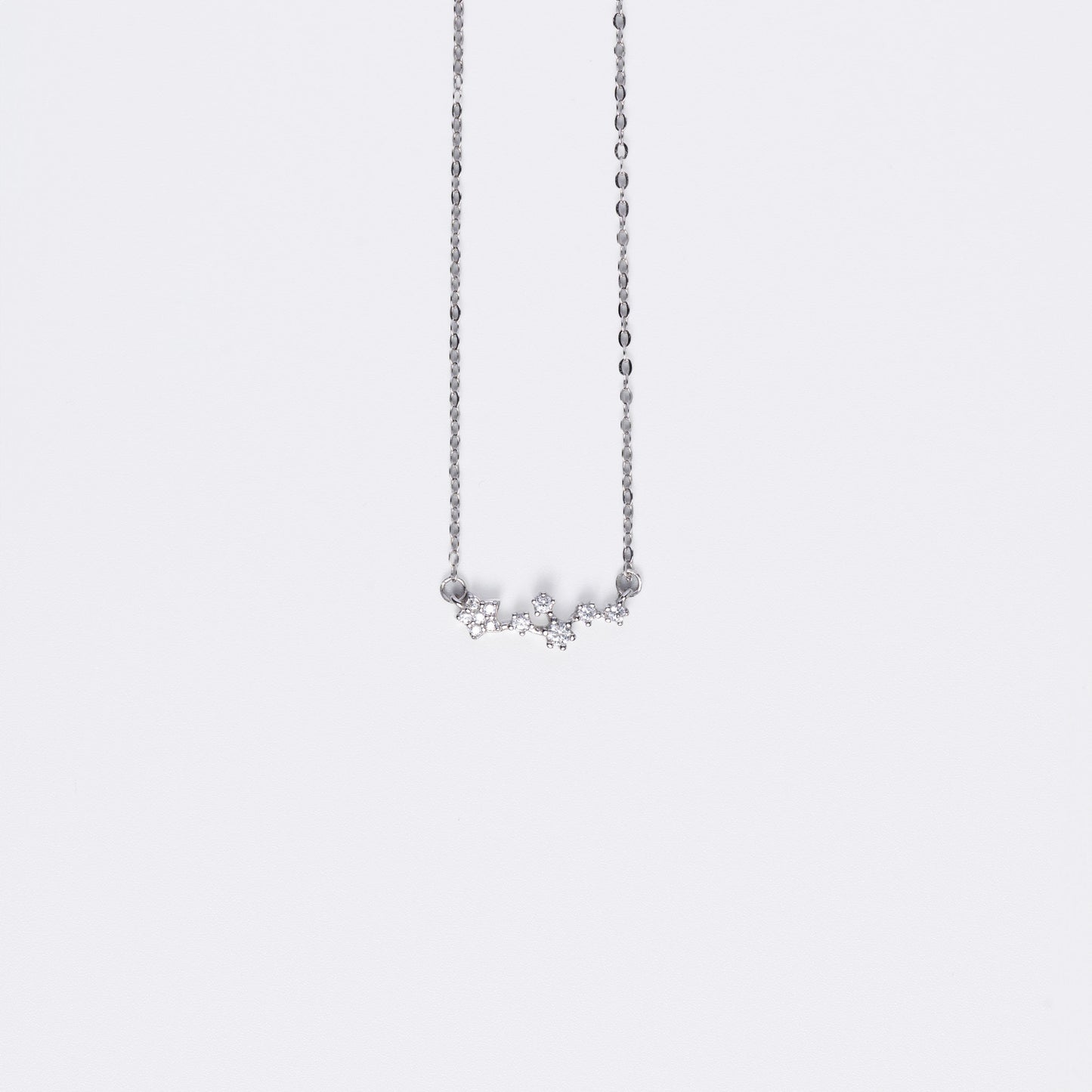 Silver Starry Night Charm Necklace