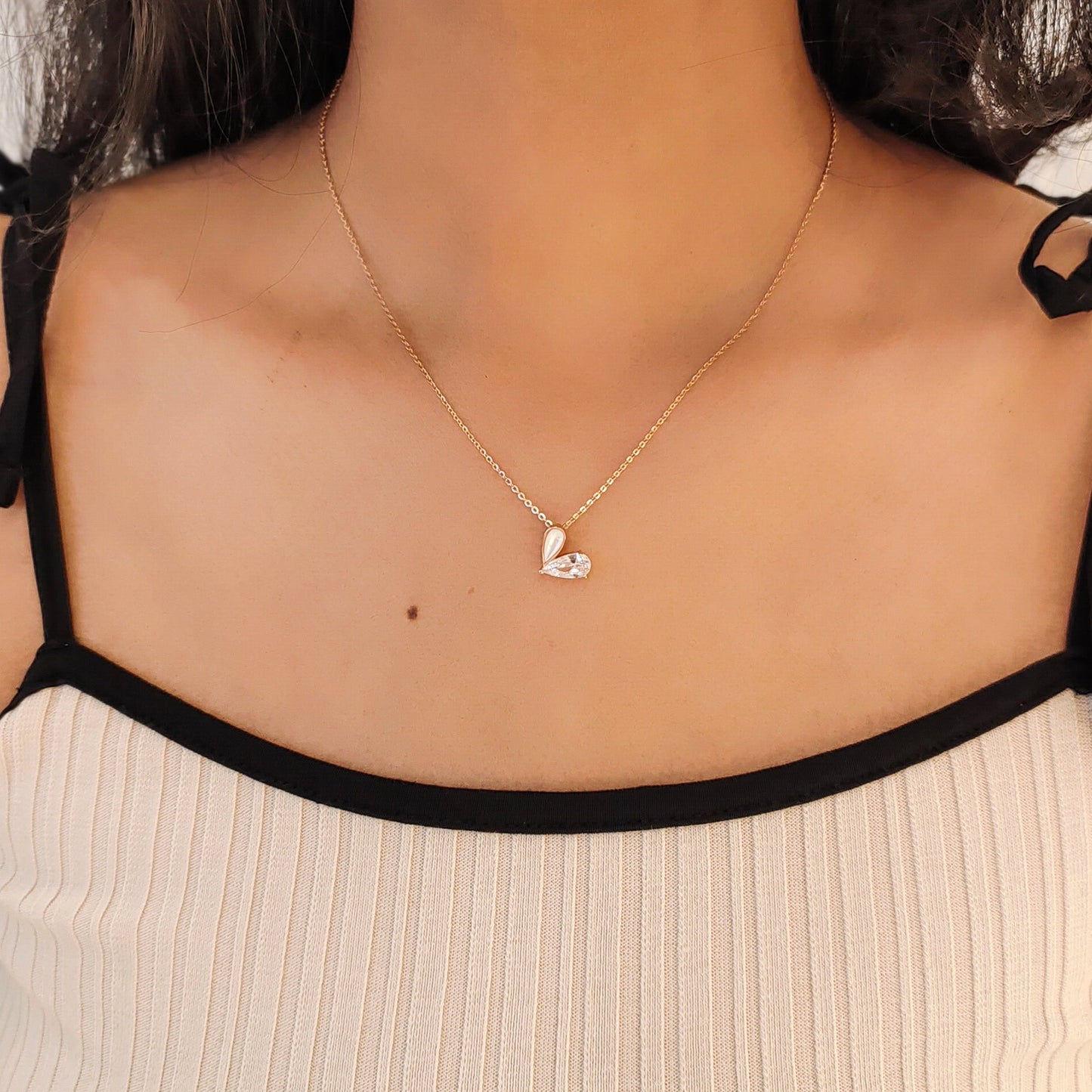 Lumi Love Heart Necklace 925 Silver for Women | Ivaana Silver