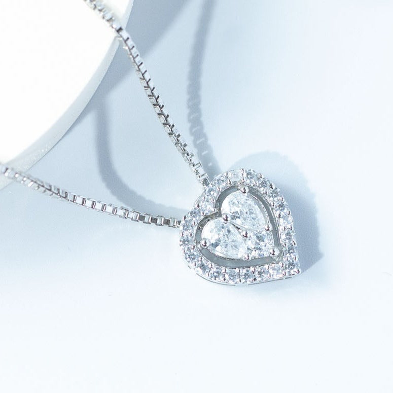 Enchanted Halo Valentine Heart Pendant
