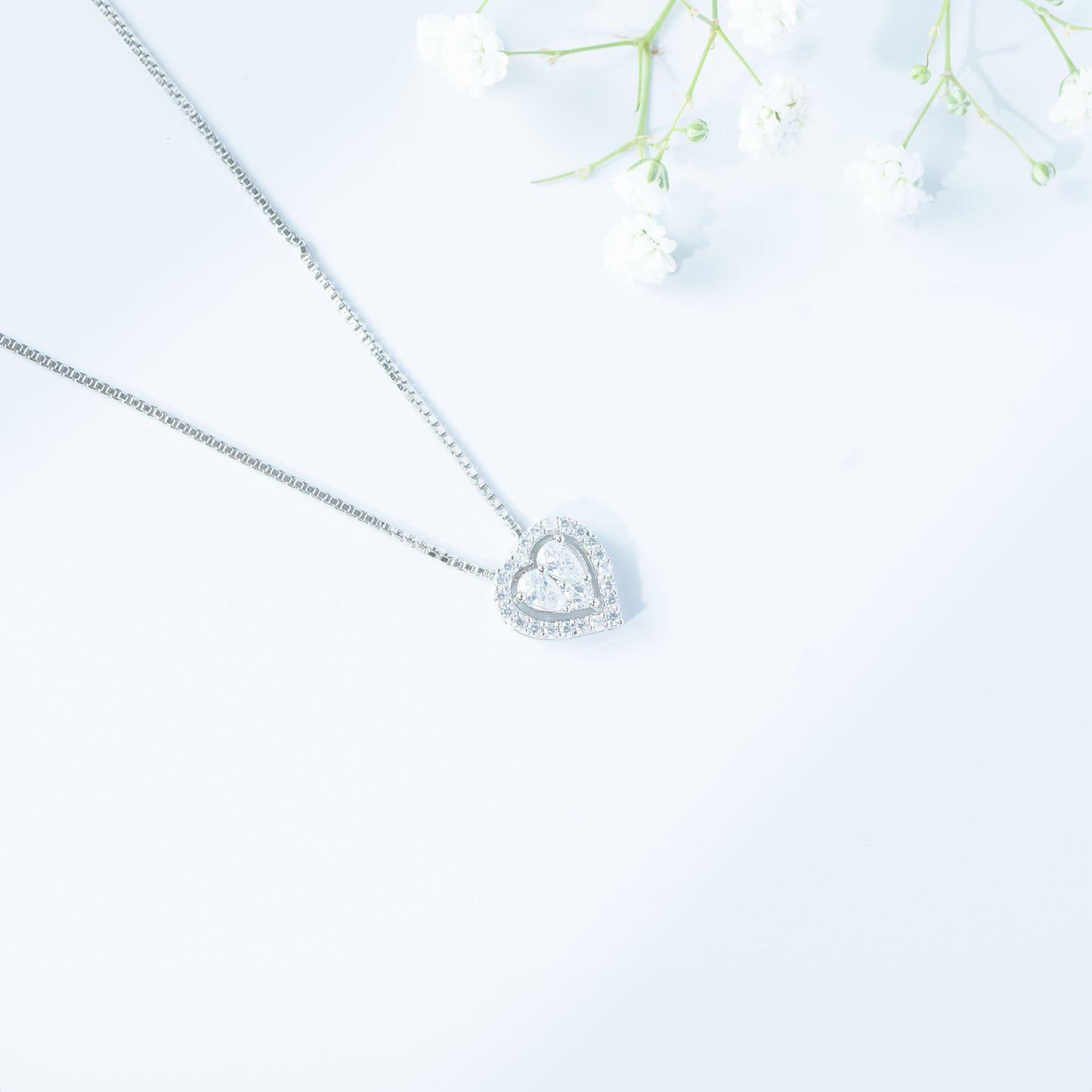 Enchanted Halo Valentine Heart Pendant