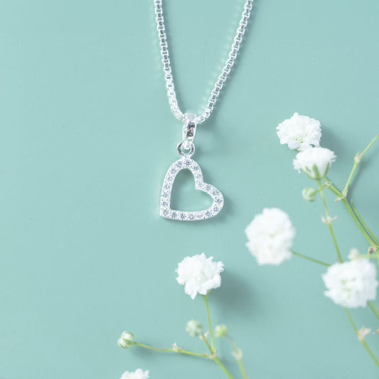 Whimsical Heart Sparkle Pendant