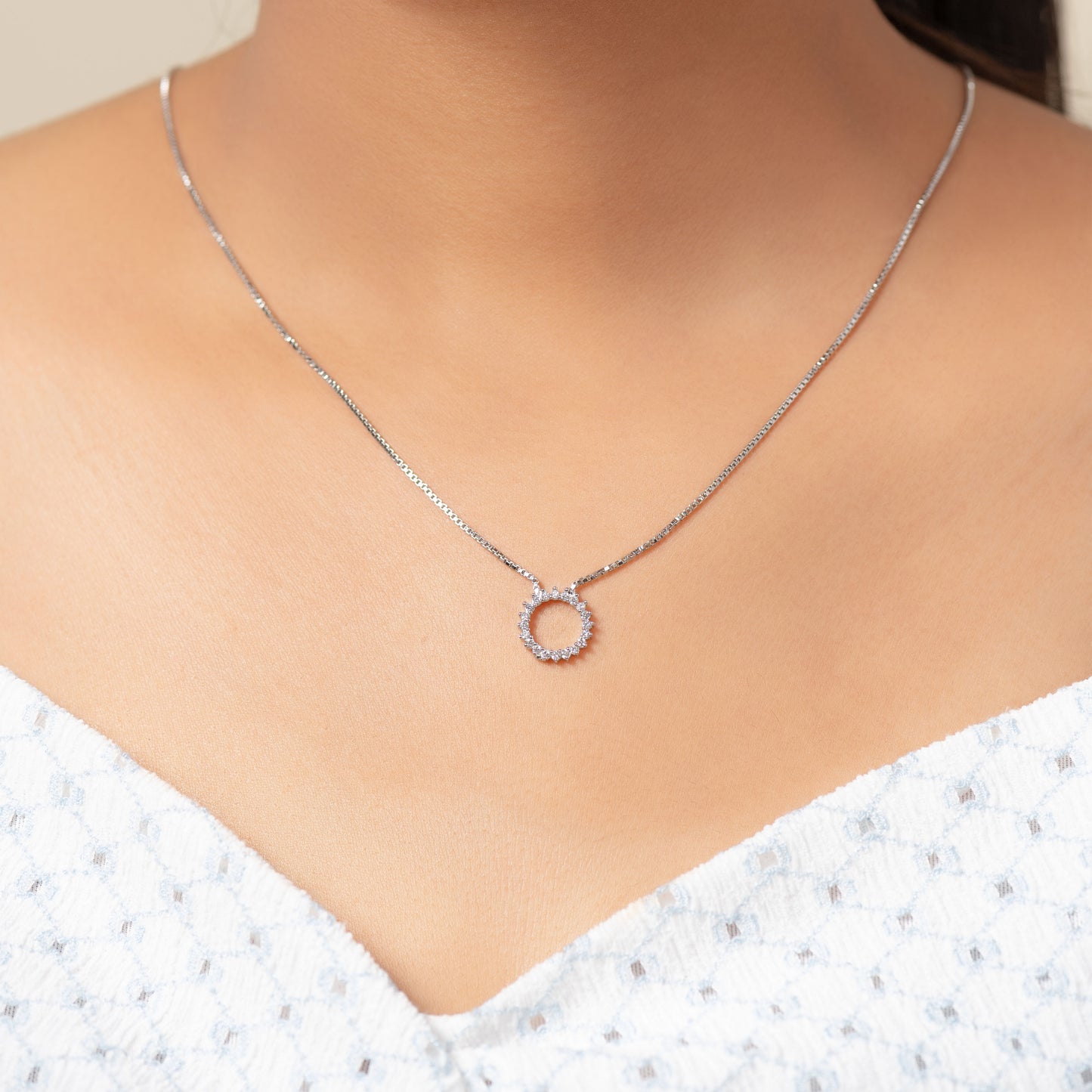 Eternal Halo Round Pendant