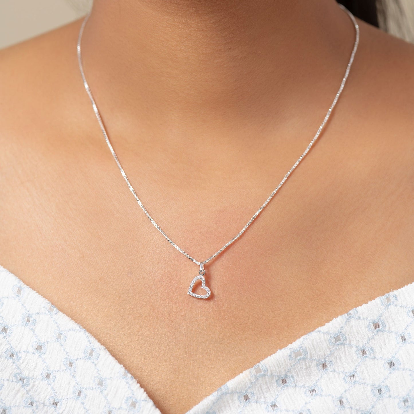 Whimsical Heart Sparkle Pendant