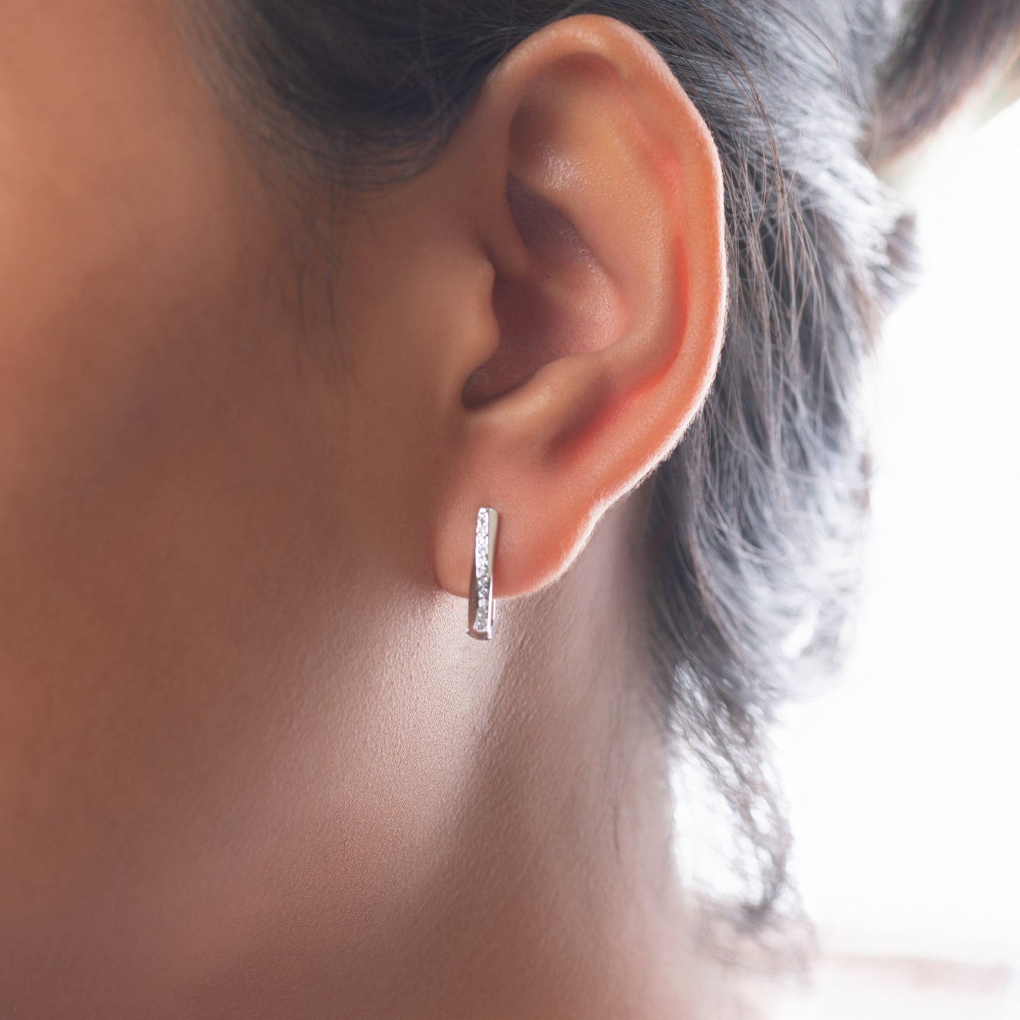 Classic Silver Hoop