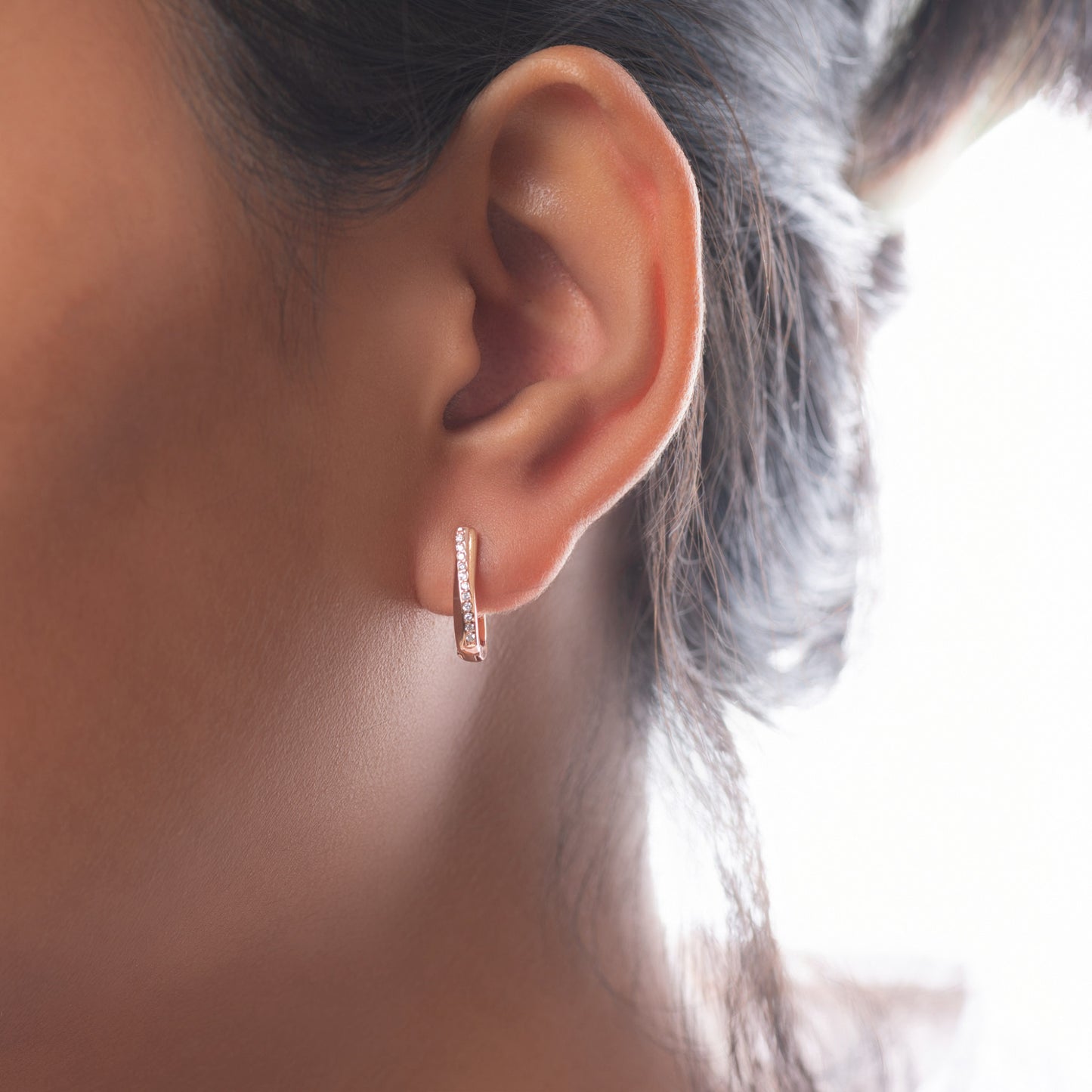 Classic Rose Gold Hoop