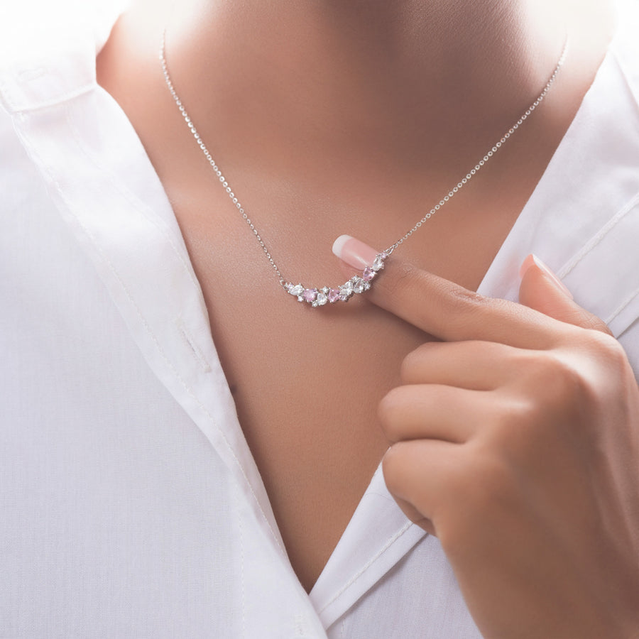 Blush Wisteria Necklace 925 Silver for Women | Ivaana Silver
