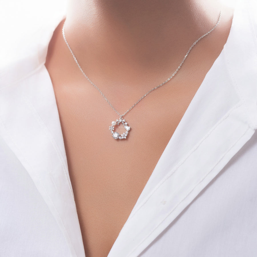 Holly Charm Pendant Necklace 925 Silver for Women | Ivaana Silver