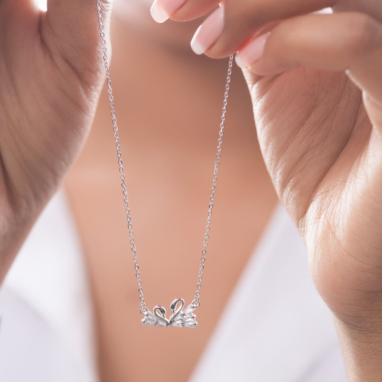 Swans-in-Love Necklace
