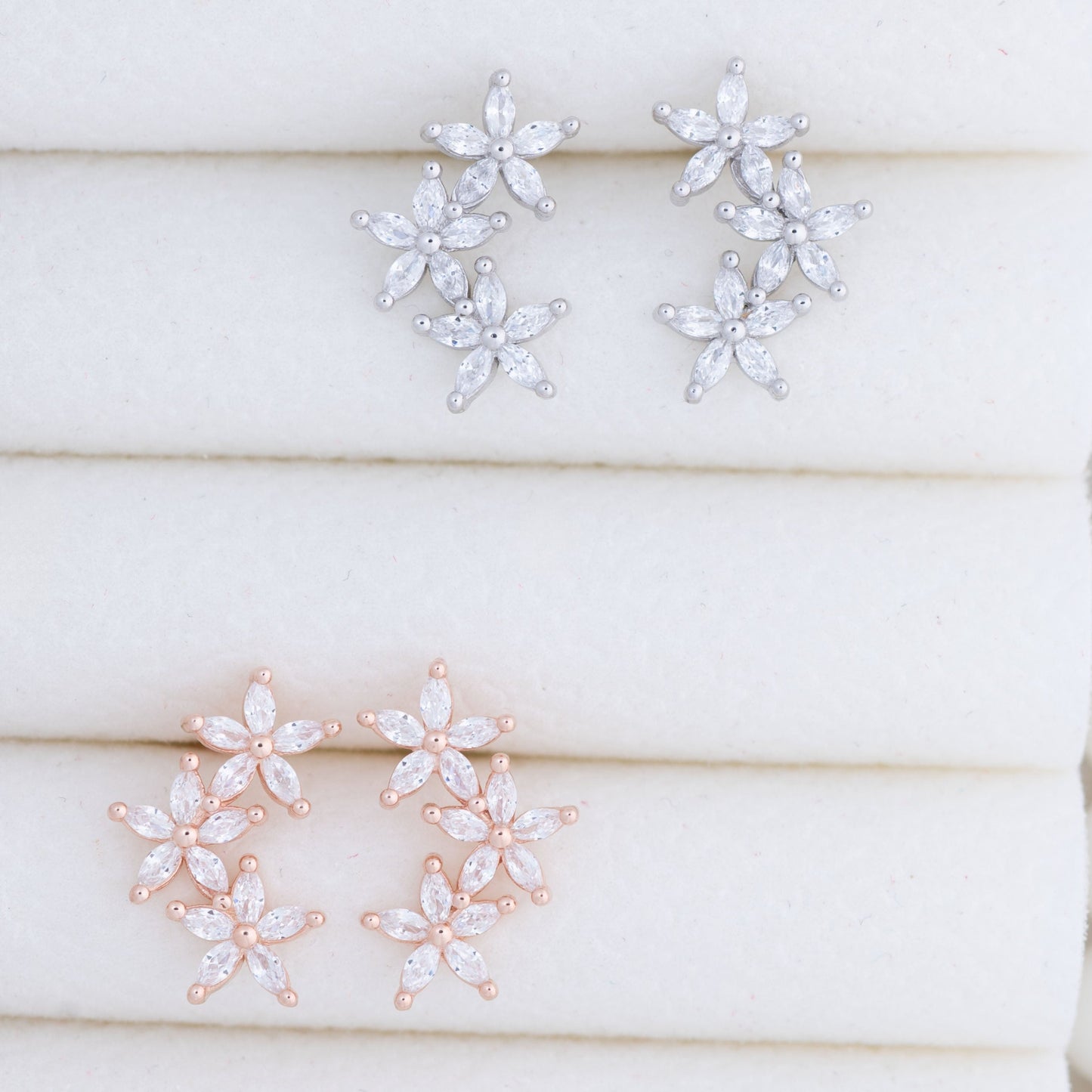 Floral Cascade Studs