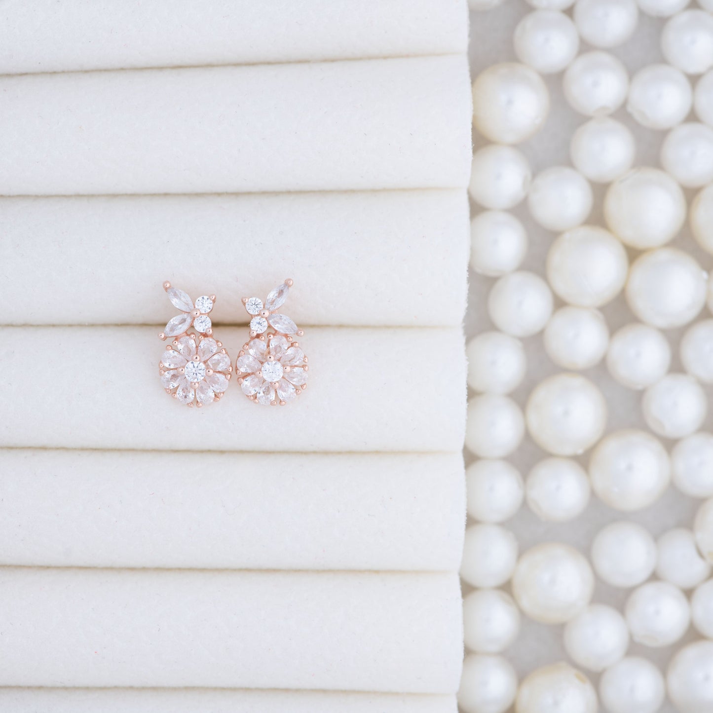 Rose Gold Garden Stud