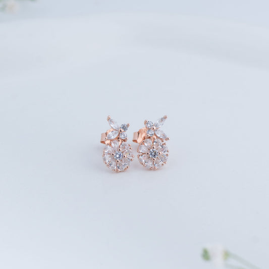 Rose Gold Garden Stud