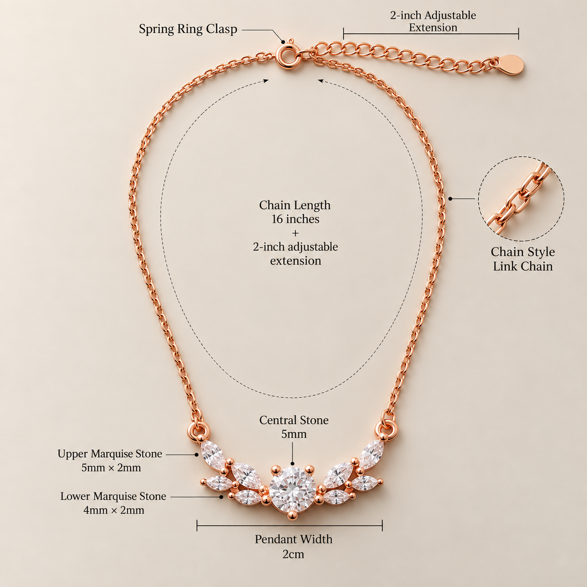 Marquise Bloom Necklace