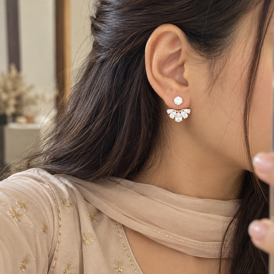 Noor 925 Sterling Silver Earrings