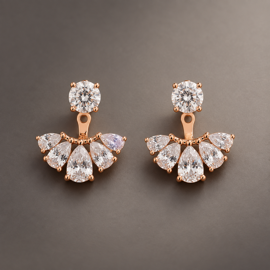 Noor Earrings 925 Silver for Women | Ivaana Silver