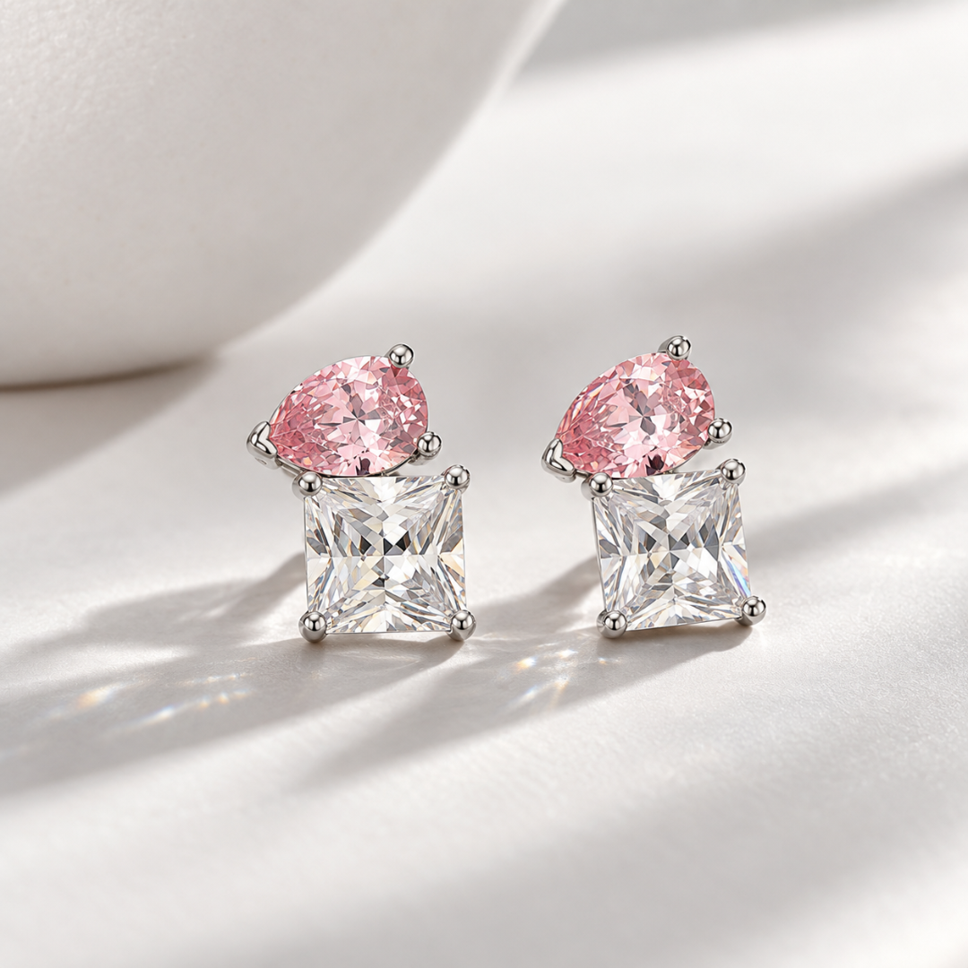 Toi et Moi 925 Silver earrings for Women