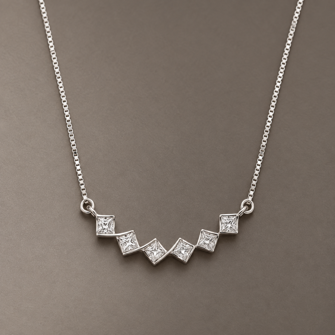 Silverline Necklace 925 Silver for Women | Ivaana Silver