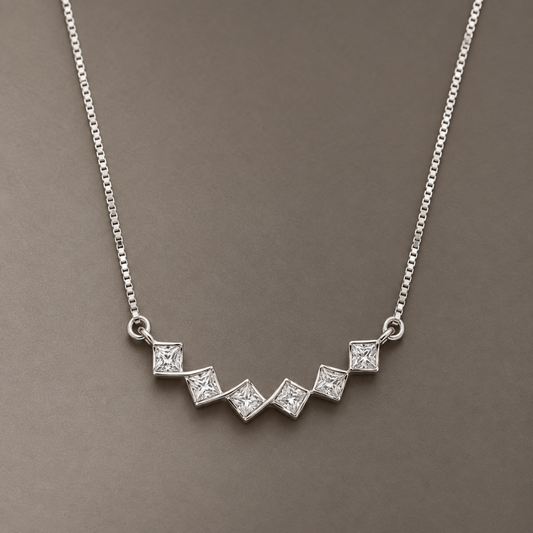 Silverline Necklace 925 Silver for Women | Ivaana Silver