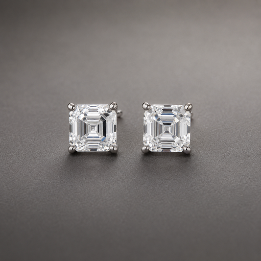 Princess Amora Stud Earrings 925 Silver for Women | Ivaana Silver