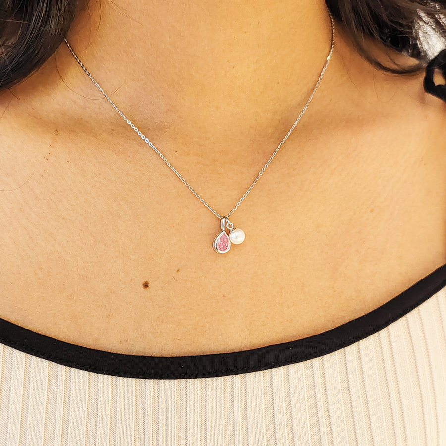 Ever After Drop Necklace 925 Silver for Women | Ivaana Silver